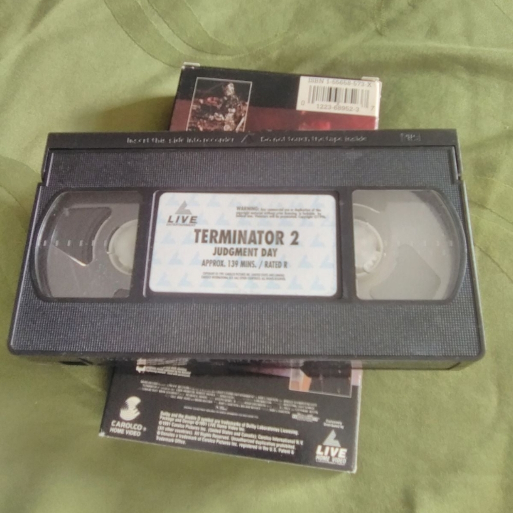 Terminator 2 Judgment Day (VHS, 1991) Arnold Schwarzenegger, Linda Hamilton - Picture 6 of 6